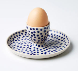JONES & CO - Chino Egg Cup Blue Spot