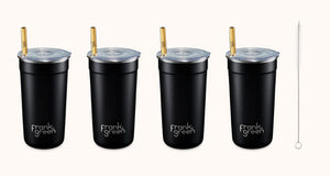 FRANK GREEN - Reusable Party Cups - Black 475ml/4pack