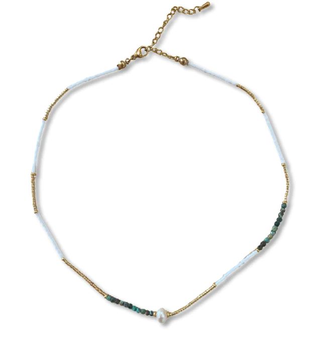 EMELDO - Big Pearl Beaded Fine Necklace
