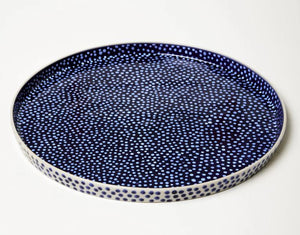 JONES & CO - Chino Blue Spot Platter
