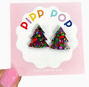 PIPP POP - Glitter Christmas Tree Studs