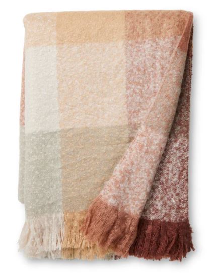 MADRAS LINK - Dana Rust Brushed Throw