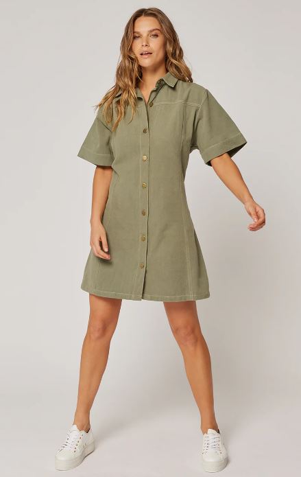 CARTEL & WILLOW - Hallie Dress Khaki