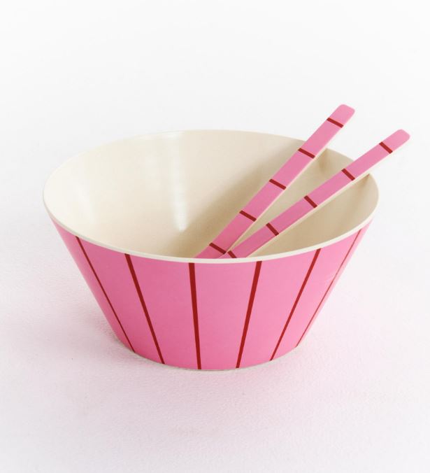 KIP & CO - Iced Vovo Stripe Salad Bowl