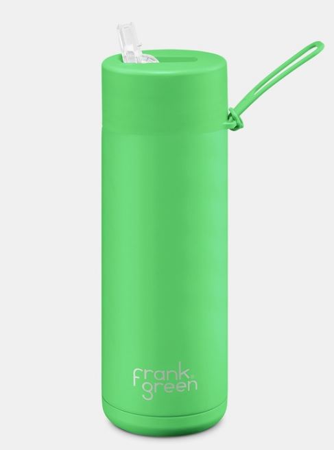 FRANK GREEN - 20oz Neon Green Ceramic Reusable Bottle