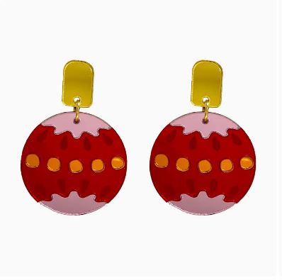 PIPP POP - Christmas Bauble Earrings - Red