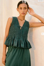 ISLE OF MINE - Esther Shirred Tank - Myrtle