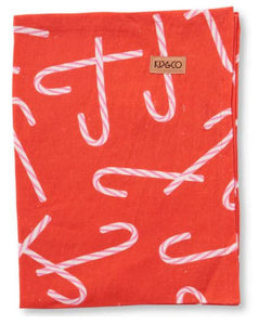 KIP & CO - Candy Cane Linen Tea Towel