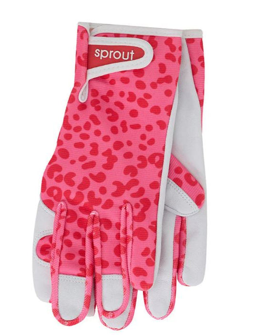ANNABEL TRENDS - Sprout Goatskin Gloves - Cheetah Spot Pink