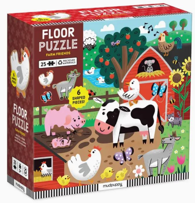 MUDPUPPY - 25pc Floor Puzzle - Farm Friends