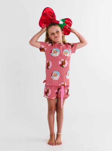 KIP & CO - I Love Christmas Tshirt & Frill Pant Pjs