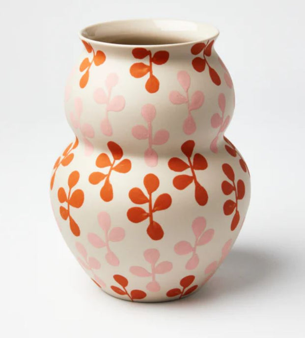 JONES & CO - Happy Vase Wide Clover Pink