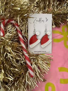ZOODLES - Santa Hat Dangle Earrings