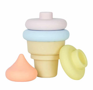 ANNABEL TRENDS - Silicone Stackable Toy- Ice Cream
