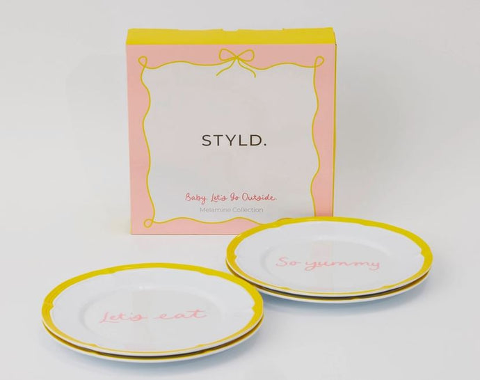 STYLD - Melamine Plate Set - So Yummy