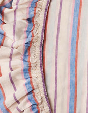 KIP & CO - Maldives Stripe Linen Fitted Sheet