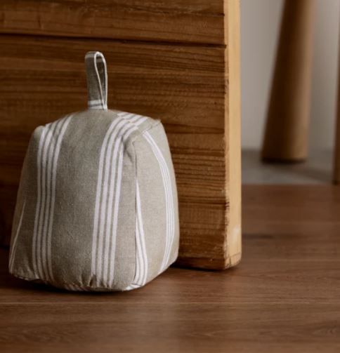 MADRAS LINK - Murry Green Stripe Door Stop