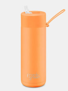 FRANK GREEN - 20oz Neon Orange Ceramic Reusable Bottle