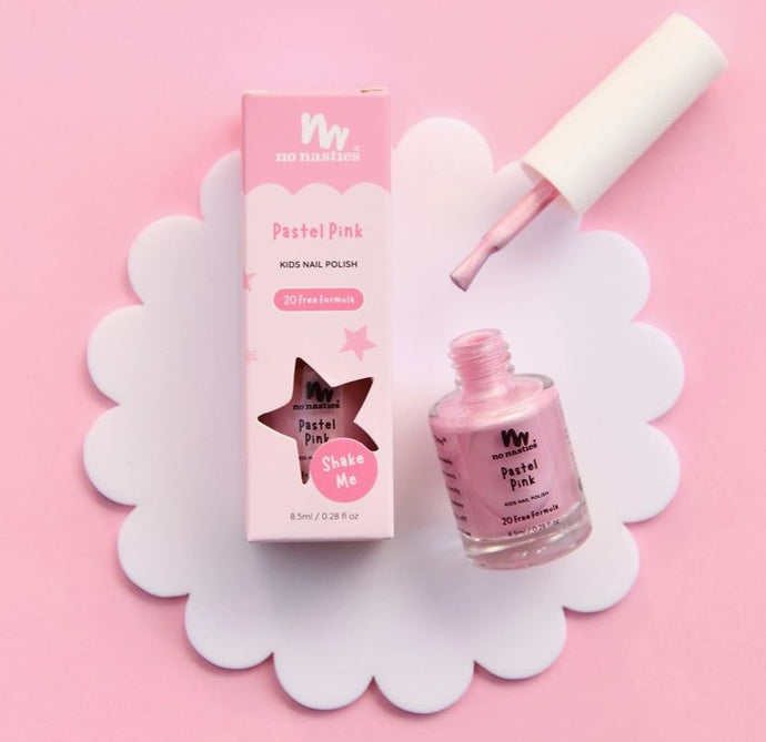 NO NASTIES KIDS - Pastel Pink Water-Based Nail Polish