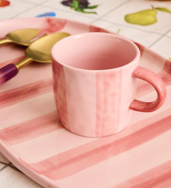 KIP & CO - Pink Stripe Mug 2P Set