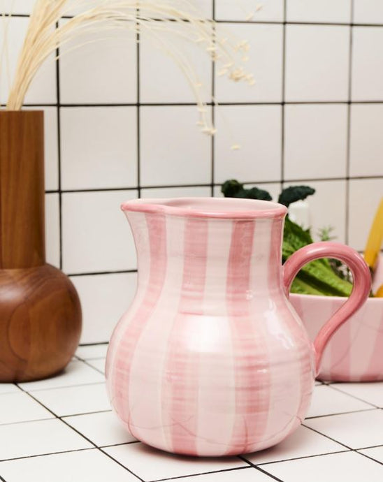 KIP & CO - Pink Stripe Water Jug