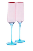 KIP & CO - Rose with a Twist Champagne Glass 2P Set