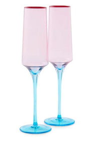KIP & CO - Rose with a Twist Champagne Glass 2P Set