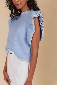 THE KINDRED CO - Athena Frill Knit Top
