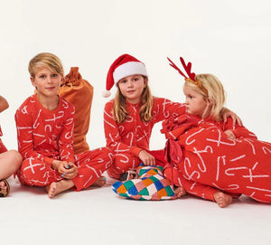 KIP & CO - Christmas Harlequin Velvet Stocking