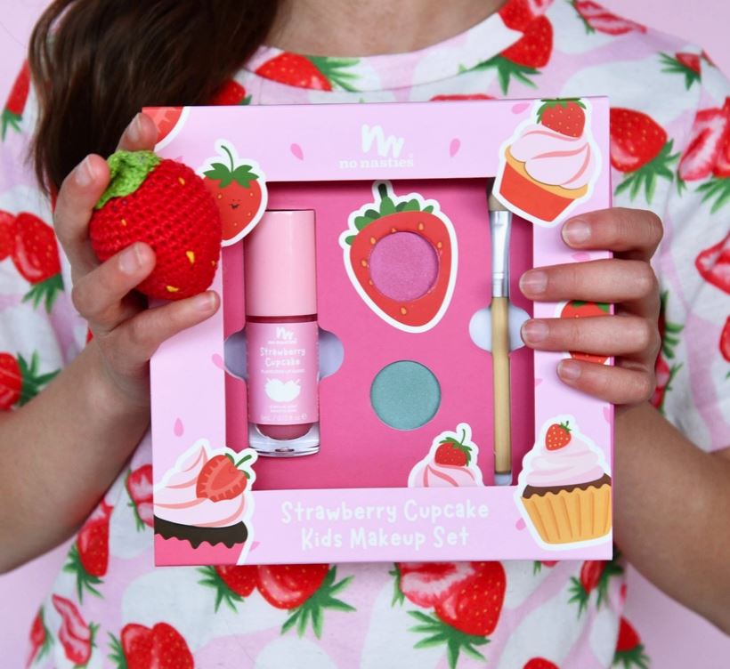 NO NASTIES KIDS - Strawberry Cupcake Makeup Kit