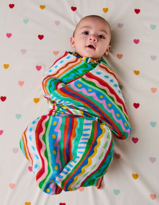 KIP & CO - Beach Patterns Bamboo Swaddle