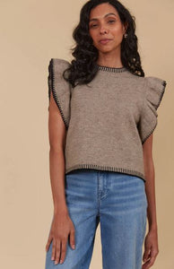 THE KINDRED CO - Athena Frill Knit Top