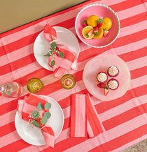 ANNABEL TRENDS - Linen Tea Towel - Red Stripe