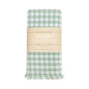Tablecloth - Classic Gingham - 240cm - Sage