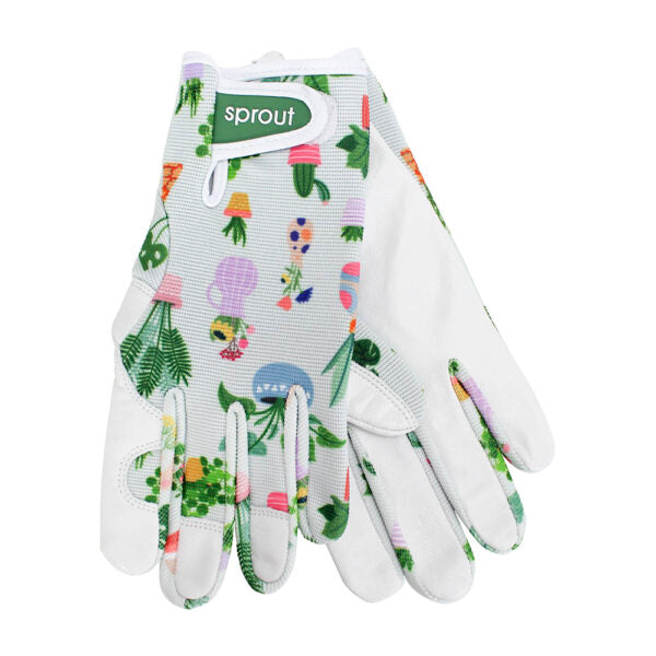 Sprout Goatskin Gloves- Plant Lover