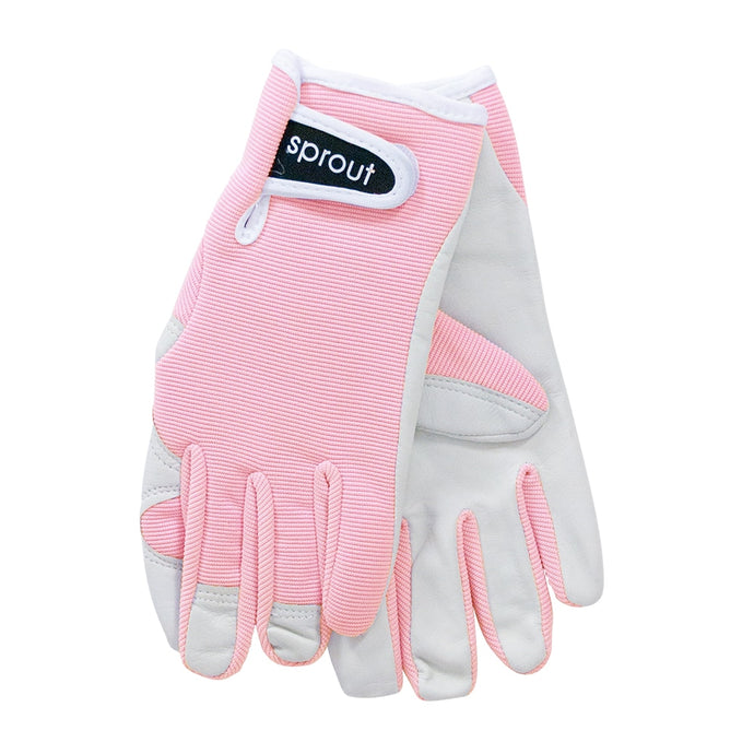 Sprout Goatskin Gloves - Crystal Pink