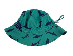 KORANGO - Shark Print Swim Hat - GREEN