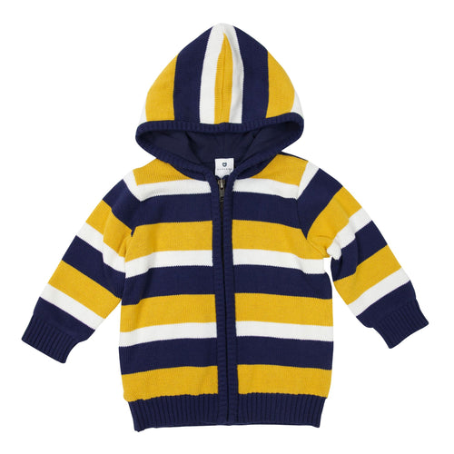 Korango Boys - JURASSIC Zip Knit Jacket - Mustard