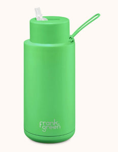 FRANK GREEN - Neon Green Ceramic Reuasble Bottle 34oz/1000mL