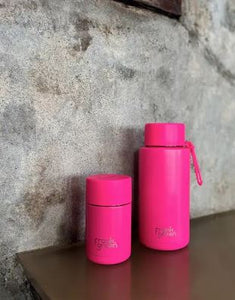 FRANK GREEN - Neon Pink Ceramic Reusable Bottle 34oz/1000mL