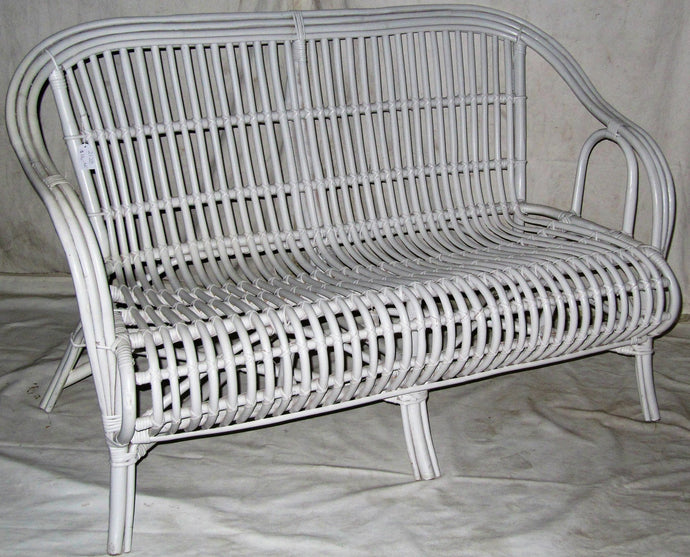 Cane Oz Chair 2.5 Seater - White