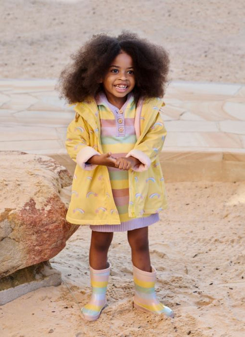 Korango Girls Rainbow Raincoat