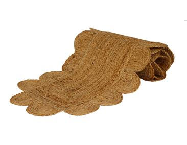 MADRAS LINK - Scallop Jute Table Runner