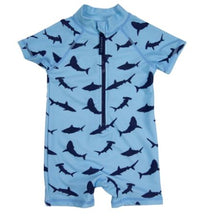 KORANGO - Shark Swimsuit - BLUE