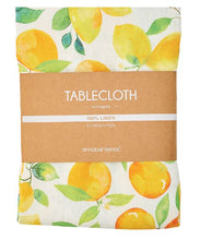 ANNABEL TRENDS - "Amalfi Citrus" Linen Tablecloth