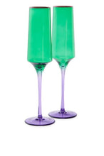 KIP & CO - Jaded Champagne Glass 2P Set