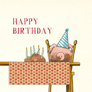 RTD "Pig Mud Cake" Birthday Card